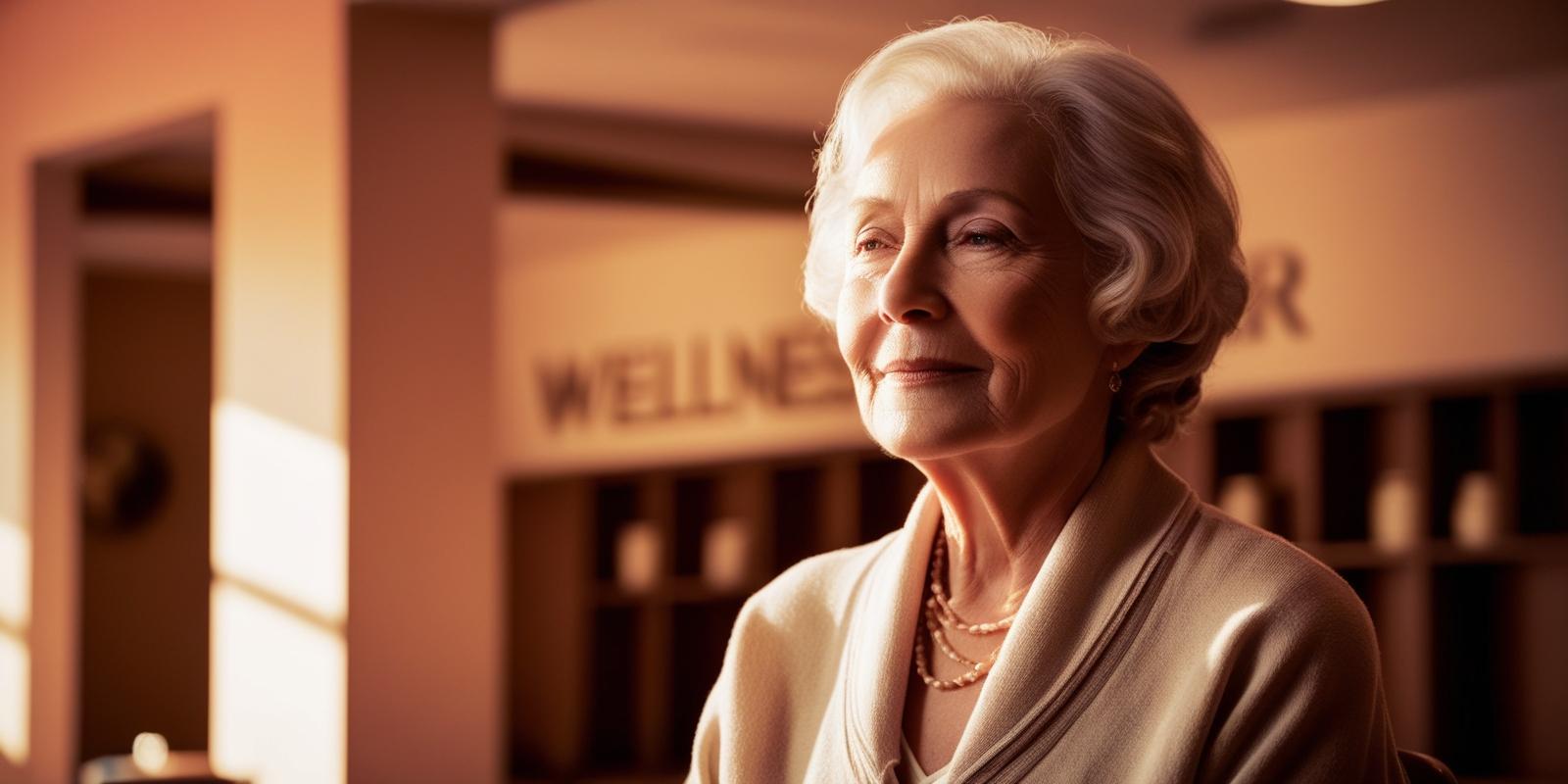 Senior receiving a wellness treatment
